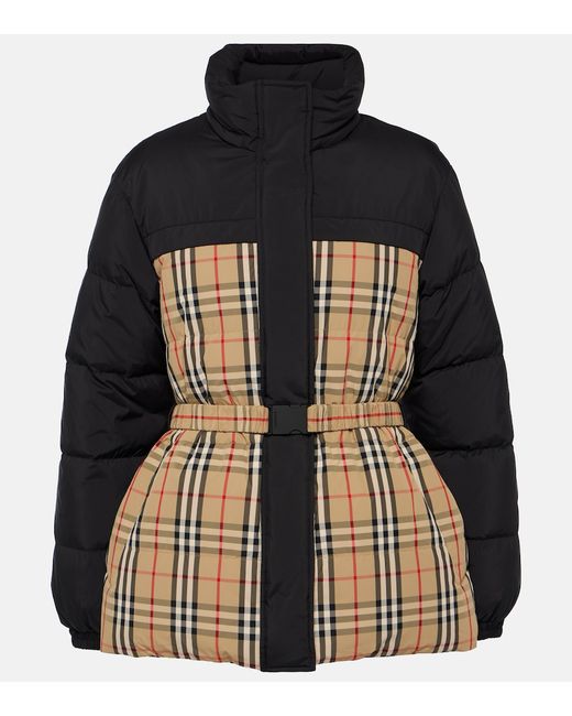 Burberry Check reversible down jacket