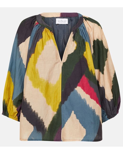 Velvet Lizette cotton and silk blouse