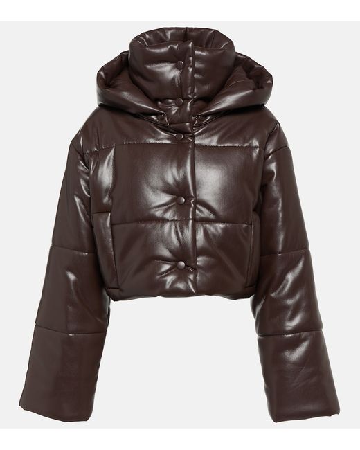 Nanushka Aveline faux leather puffer jacket