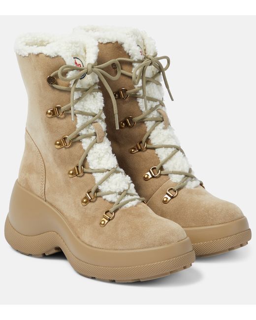 Moncler Resile Trek suede ankle boots