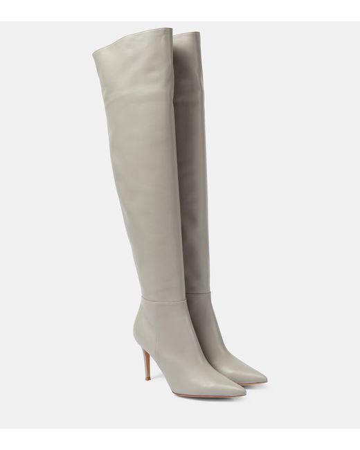 Gianvito Rossi Jules leather over-the-knee boots