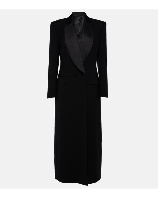 Dolce & Gabbana Wool and silk-blend coat