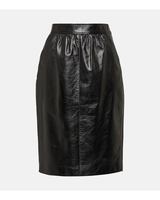 Saint Laurent Leather pencil skirt