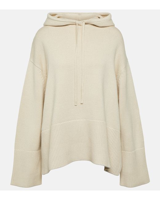Totême Hooded wool and cotton sweater
