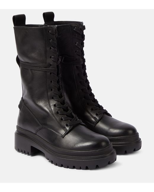 Bogner Chesa Alpina leather combat boots