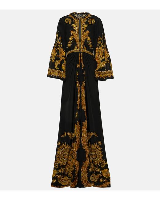 Etro Paisley silk gown
