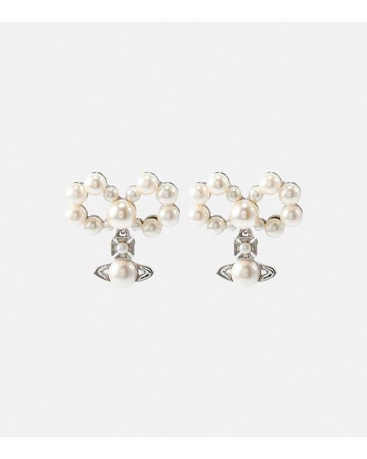 Vivienne Westwood Viviana embellished faux-pearl earrings