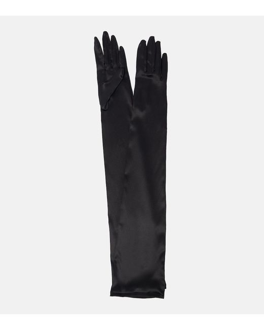 Dolce & Gabbana Kim long satin gloves
