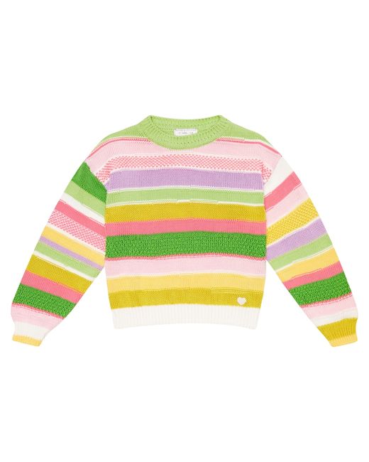 Monnalisa Striped cotton sweater