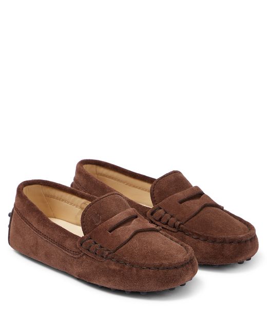 Tod'S Junior Gommino suede loafers