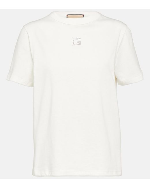 Gucci Square G embellished cotton jersey T-shirt