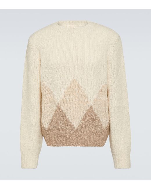 Loro Piana Argyle cashmere sweater