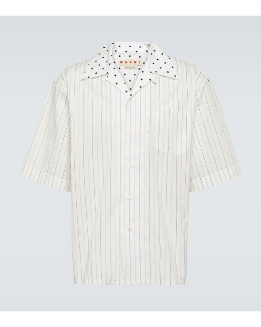 Marni Striped cotton poplin shirt