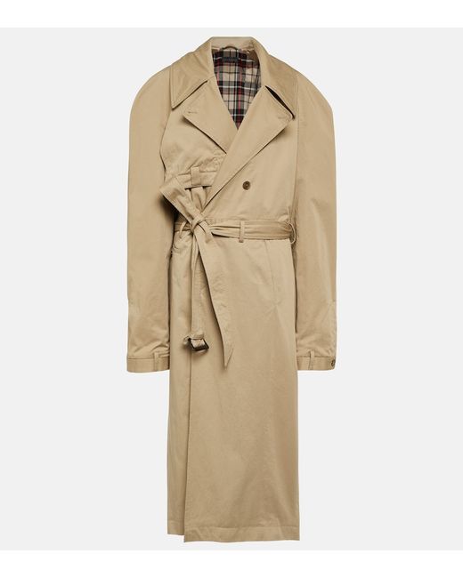 Balenciaga Cotton gabardine trench coat