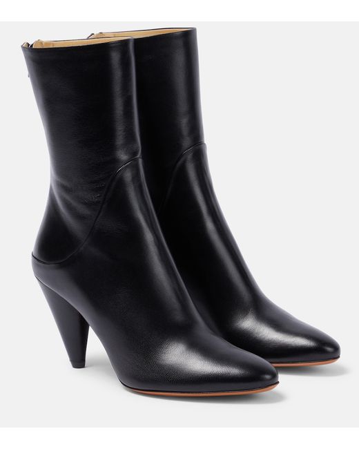 Proenza Schouler Cone leather ankle boots