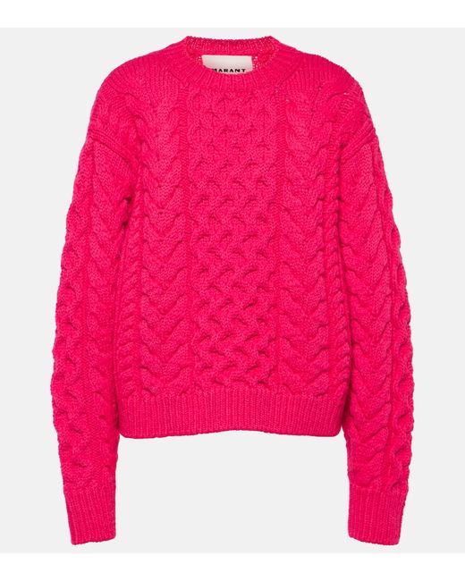 Marant Etoile Jake cable-knit wool-blend sweater