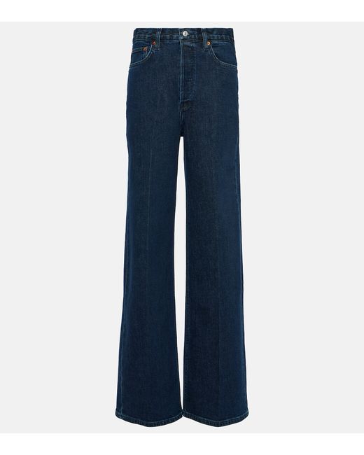 Re/Done High-rise wide-leg jeans