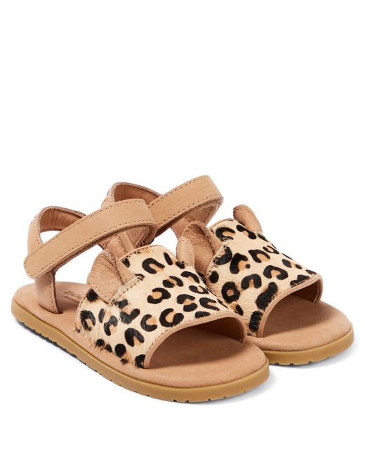 Donsje Lara leopard-print leather sandals