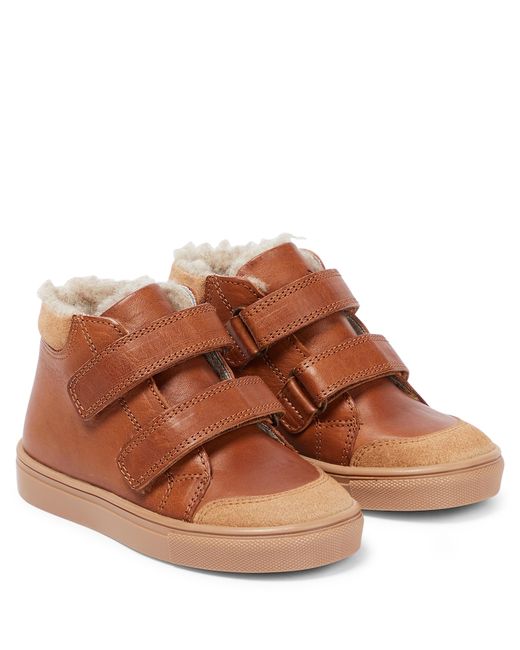 Petit Nord Toasty leather sneakers