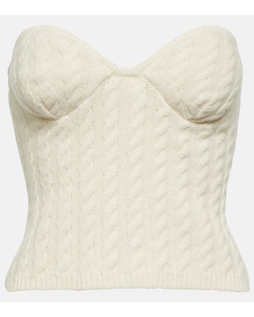 Magda Butrym Cable-knit tube top