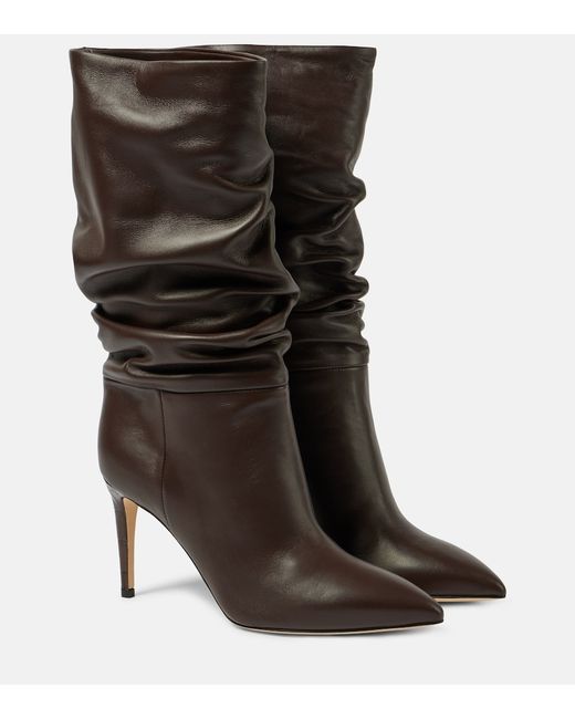 Paris Texas Slouchy leather ankle boots