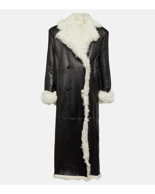 Magda Butrym Shearling-lined leather coat