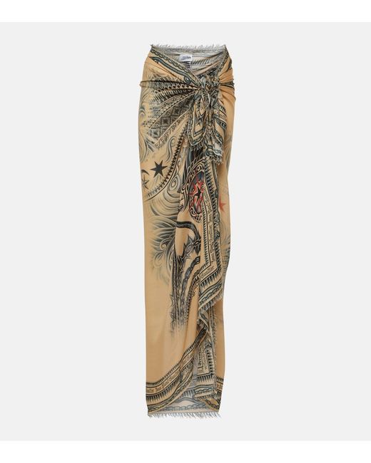 Jean Paul Gaultier Tattoo Collection printed scarf