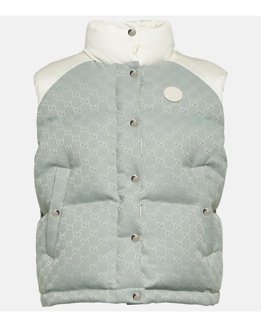 Gucci GG cotton-blend canvas puffer vest