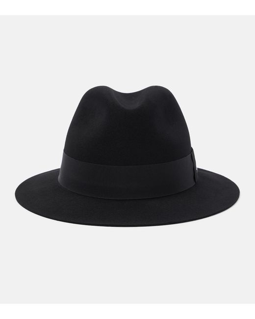 Saint Laurent Wool felt fedora hat