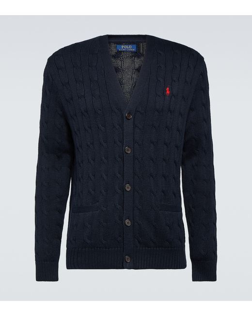 Polo Ralph Lauren Ribbed-knit cotton cardigan