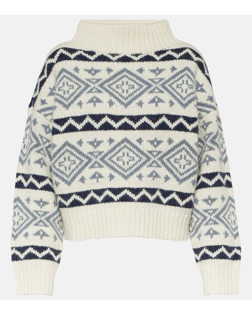 Polo Ralph Lauren Intarsia wool and cotton-blend sweater