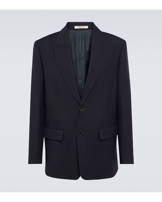 Valentino Single-breasted wool and silk blazer