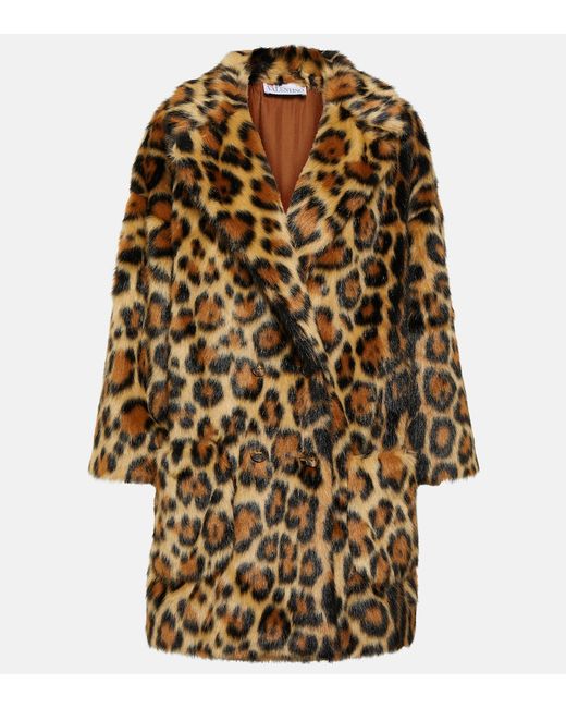 RED Valentino Leopard-print faux fur coat