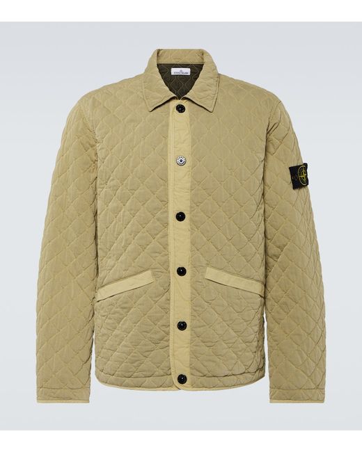 Stone Island Cotton-blend quilted jacket