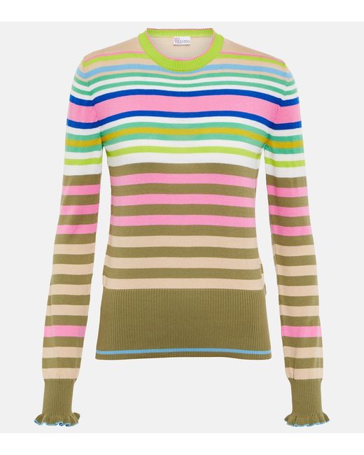 RED Valentino Cotton and wool-blend sweater
