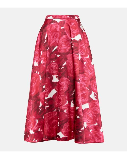 Valentino Printed midi skirt