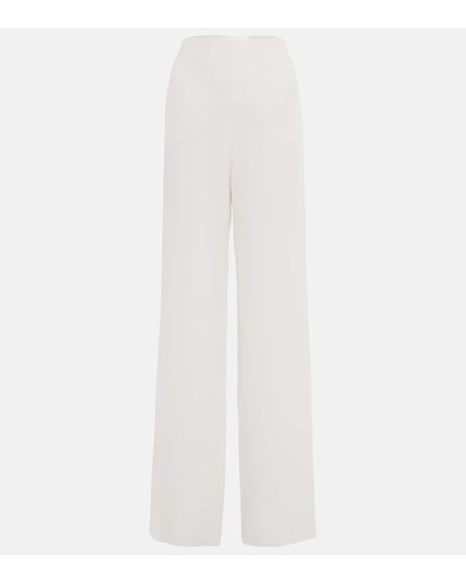 Valentino Straight silk pants