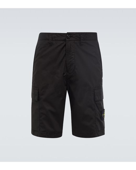 Stone Island Cotton-blend canvas Bermuda shorts