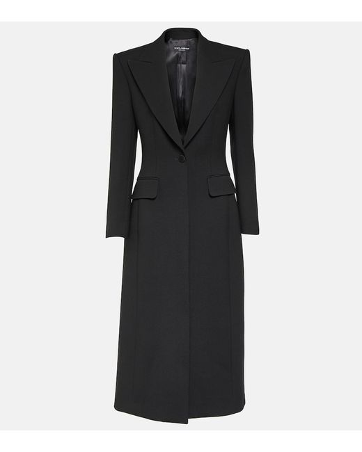 Dolce & Gabbana Flared wool cady coat