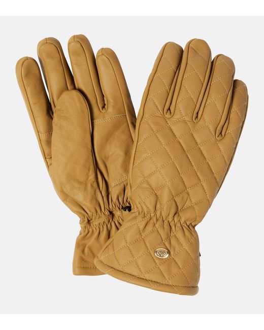 Goldbergh Nishi quilted leather ski gloves