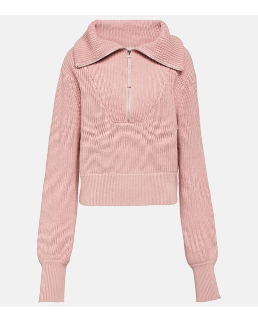 Varley Mentone cotton half-zip sweater
