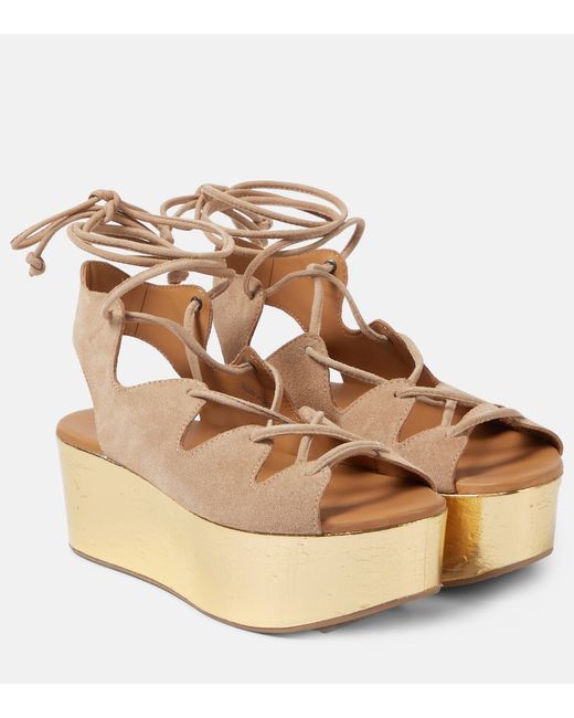 See by Chloé Liana 70 suede platform sandals