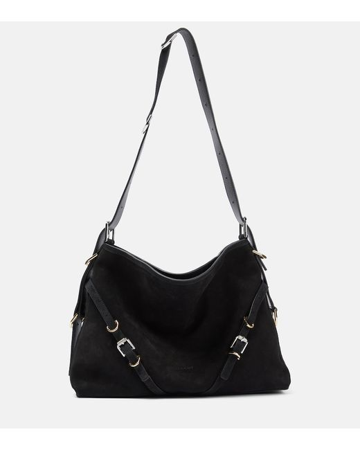 Givenchy Voyou Medium suede shoulder bag