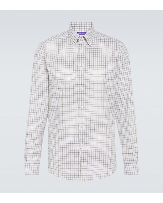 Ralph Lauren Purple Label Checked cotton shirt