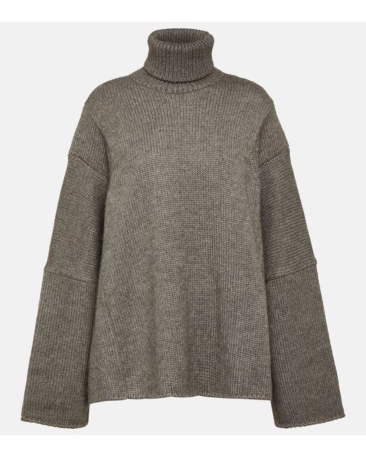 The Row Erci alpaca and silk turtleneck sweater