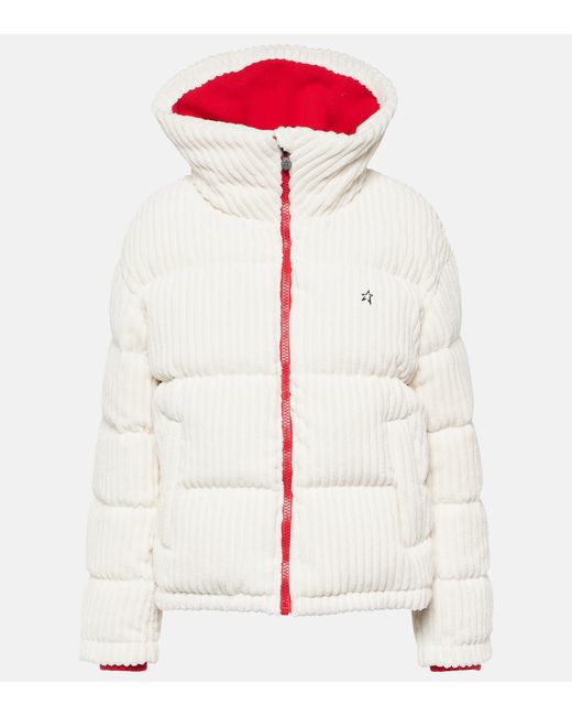 Perfect Moment Corduroy quilted down jacket