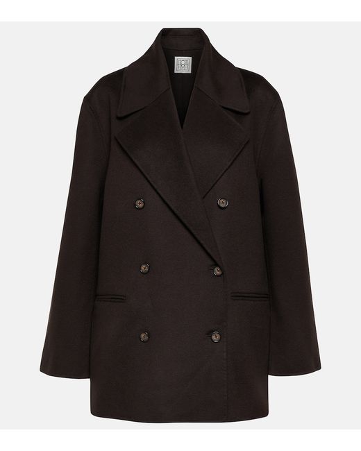 Totême Double-breasted wool peacoat