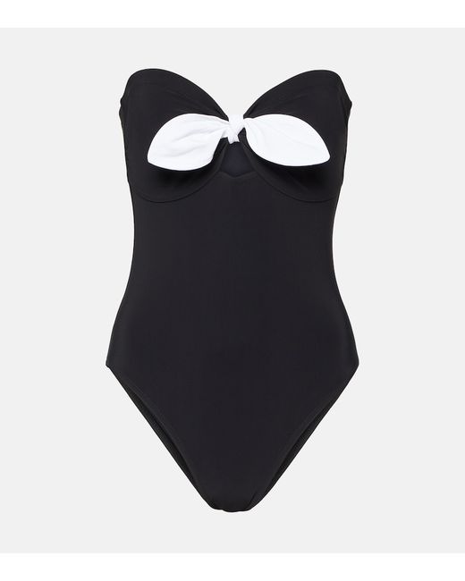 Karla Colletto Alula bow-detail bandeau swimsuit
