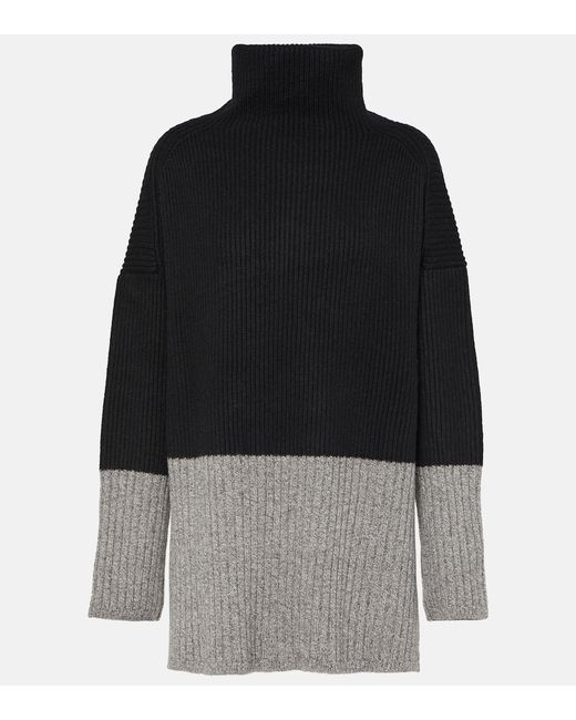 Joseph Colour Block wool and cashmere turtleneck sweater