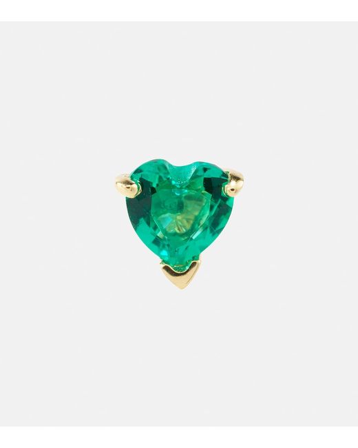 Roxanne First 14kt single earring with emerald